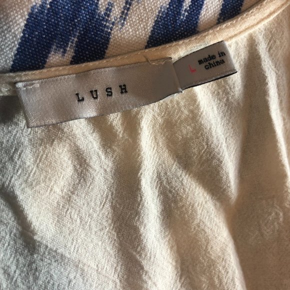 LUSH ivory jumpsuit. Size L - Picture 5 of 5